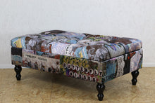 Load image into Gallery viewer, TNC Patchwork Ottoman with Storage, 5050T-76B
