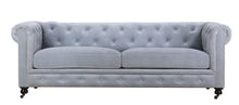 Load image into Gallery viewer, TNC Chesterfield 3 Seater Sofa, Silver Grey
